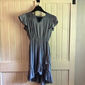 Banana Republic Slate Ruffle Dress